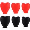 Ipetboom Copertine Protettive in Silicone Per Pennelli Trucco Set 6 Pezzi Custodia Protettiva Per Spazzole Make up Portatile Anti Polvere Viaggi E Uso Quotidiano