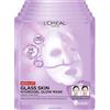 L'Oreal Paris L'Oréal Paris Revitalift Filler Glass Skin Maschera Viso Illuminante Idratante Dona Elasticità e Comfort alla Pelle Formula in Idrogel con Centella Asiatica e Acido Ialuronico - 5 Maschere Monouso