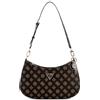 GUESS Noelle Top Zip Shoulder Bag Mocha Logo