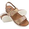 Zerimar Sandalo da Sera da Donna in Pelle | Sandali con Zeppa | Sandali da Donna in Pelle | Suola Antiscivolo | Fibbia Regolabile
