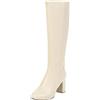 HOOUDO Stivali Texani,Antiscivolo Stivaletti Invernali Cult Stivali Texani Gothic Scarpe Stivaletti Texani Bassi Eleganti Stivaletto