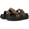 Dr. Martens Sandali unisex Myles Black Brando, Oliva, 5 Women/4 Men