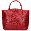Chicca Borse Borsa tote donna borsa a mano in pelle camoscio stampato borsa media italiana - Fango