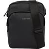 Calvin Klein Borsa a Tracolla Uomo Ck Must Pique Reporter S W/Pckt Piccola, Nera (Ck Black), Nero (Ck Black), Taglia Unica