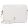U.S. Polo Assn. Borsa donna Tracolla U.S. Polo Assn. Crossbody doppia zip Off White New Mansion