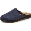 Fly Flot Ciabatte Uomo in Tessuto, Sottopiede in Pelle Antishock, Sandali, Blu, 46 EU