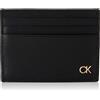 Calvin Klein CK ICON CC Holder W/Clip, Nero, Black, Taglia unica