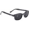 KD's X 1120 - Occhiali da sole sportivi e motociclisti - uomo e donna - si adattano sotto casco moto bicicletta sci - Lenti grigie UV400, Nero , X-Large