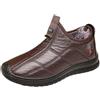 generisch Scarpe da uomo Spring And Winter Cotton Shoes with Thick Cotton Boots Soft Sole Fashion Warm Snow Boots Uomo Scarpe Nero 42,5, caffè, 42 EU