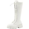 TYUIOP Scarpe Donna Stivaletti Stivali Donna Alti Fino al Ginocchio Texani Donna Stivali Donna Pelle Nera Stivali Texani Donna Estivi Stivaletti Donna Estivi Taglia 43 Stivali Texani