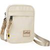 Lois - Borsa A Tracolla Uomo In Pelle Compatta - Design Elegante E Funzionale Per Ogni Giorno - Borsello Uomo Tracolla Pelle Con Tasche Multiple - Tracolla Uomo Piccola Da Viaggio E Lavoro, Beige