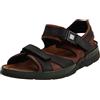 Mephisto Shark Fit S579-5700 Leather Mens Sandals - Black - 7.5 UK - 42 EU - 8 US