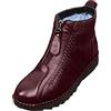 Generic Scarpe Stivali con Cerniera a Tubo Inverno Cotone Plus Stivali da Neve da Donna con Imbottitura Bassa in Velluto Anfibi Antinfortunistica Stivali Gomma Donna (Wine, 38)