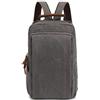EKsma Zaino a tracolla, casual, da giorno, in tela, for uomo e donna, convertibile for viaggi all'aperto, escursioni(Gray)