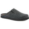 inblu Pantofole Uomo ECOFRIENDS con Plantare in Pelle Antishock, Ciabatte da Materiali di Recupero, Grigio, 41
