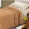 Spizzico Home COPERTA MISTO LANA 500gr - 2 Pezzi - Singola Cammello (150x210)