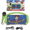 Lexibook, Disney Toy Story, Altoparlante Bluetooth Senza Fili Luminoso con Microfono, Effetti luminosi, Funzione karaoke, Ideale per musica e giochi, Multicolore, BTP585TSZLXB