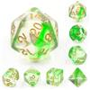 Epic Forge Set di 7 dadi multiformato con scatola - Green Ripples