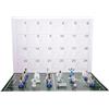 BANDAI, Minix Collectible Figurine, Super Pack Real Madrid, Calendario dell'Avvento con 12 Giocatori e 12 Sorprese Idea Regalo per Bambini e Adulti, Fan di Calcio (MN17348)