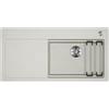 BLANCO ETAGON XL 6S-F | Lavello in granito in silgranito bianco morbido | Tipo di montaggio: a filo | per sottolavelli larghi 60 cm | con guide ETAGON versatili | [98,8 x 49,8 x 20,2 cm)