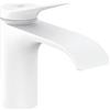 hansgrohe Rubinetto Vivenis per acqua fredda con beccuccio altezza 80 mm, rubinetto a risparmio acqua, bianco opaco