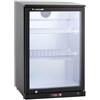 GastroHero Frigorifero posteriore bar nero - 138 l - porta in vetro - freddo ventilato - incasso - ECO 130 | CHR Forniture per la ristorazione