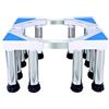 YiHYSj Base per Lavatrice e Asciugatrice Antivibrazione Regolabile in Acciaio inox Supporti Vassoio per frigorifero Telescopiche Lunghezza 48-66cm 8/12 piedi Supporto - 400 kg (19-22cm)