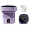 Generic Lavatrice Portatile 36W, Piccola Lavatrice Pieghevole da 17L con Lavaggio Biancheria Intima, Perfetta per la Casa, Vestiti per Bambini, Viaggi, Appartamenti, Dormitori, Camper purple