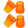 BCOATH Coprigambe Antiscivolo per Stampelle in Gomma 4 Pezzi, Tappetini Protettivi per Piedi Bastone da Passeggio, Protezione Pavimenti Dura per Parquet e Piastrelle, Accessori