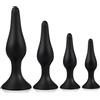 Changjiuhe 4 Pezzi Silicone Anale Plug Set Buttplug Anal Butt Plug Analisi Piccolo con Ventosa Set di Giocattoli Anal Amal Plugs Grandi di Allenamento per Uomini e Donne Principianti di Coppia