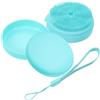 HAMPPLIES Spazzola da Bagno in Silicone Spugna Porta Sapone Solido per Doccia, Pulizia Delicata, Massaggio e Facile da Appendere per Adulti e Bebè