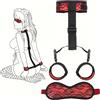 CSCLI Rêštráints Pelle Sexy Regolabile Giocattolo Signore Accessorio, Benda Gioco Cosplay, rosso