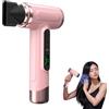 Generico Asciugacapelli Senza Fili 15000mAh - Phon Portatile USB Ricaricabile 200W con Aria Calda e Fredda, Compatto per Viaggi, Campeggio e Dormitori Studenteschi (Rosa)