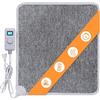 Mi-Heat Warm-Feet Scaldapiedi Elettrico Infrarossi (50x55cm) - Tappetino Riscaldante Piedi con Timer e Dimmer, ca. 40°C - Base Antiscivolo Ufficio e Casa, Grigio Antracite