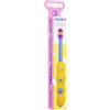 Nordics Organic Care Spazzolino da denti ecologico per bambini, da 0 a 2 anni, con 4.080 setole, Nordics (giallo/viola, 1 pezzo (confezione da 1)