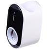 FRCOLOR Dispenser Dentifricio da Bagno Nero in Pp Installazione senza Fori e Montaggio a Parete, Spremiagrumi Automatico per Tubetti Facile da Usare