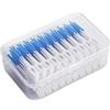 FJOADNVM Scovolini 40/120 pezzi Spazzolino interdentale in silicone for pulire le fessure dei denti Stuzzicadenti dentali(Blue 120Pcs)