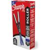 Sharpie Penna roller ad ago (0,5 mm), inchiostro blu, 12 pezzi