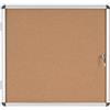 Bi-Office Enclore - Bacheca In Sughero, 6 x A4, Bacheca Con Anta Battente Per Interni in Alluminio, 720 x 674 mm