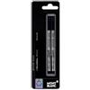 Montblanc MNB15158 - Rollerball Pen Refill, Medium Point, 2/PK, Nero Ink