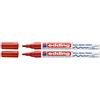 Edding 751 - Pennarello a punta M, confezione doppia, colore: Rosso