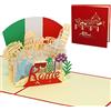 LINPOPUP®, Biglietto pop-up Roma - Italia, biglietto pop-up italiano, biglietto pop-up italiano, biglietto pop-up, biglietto di compleanno, biglietto di compleanno, biglietto di auguri, biglietto di