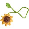 Shurzzesj Segnalibro Girasole Margherita | Segnalibro a Forma di Fiore Lavorato a Maglia, Lana, 1 Pezzo