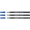 Schneider Set di 3 ricariche per Roller topball 850 PTE conica Media 05 Blu
