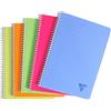 Clairefontaine 328146C Collection Linicolor Fresco Un quaderno a spirale - A4 21x29,7 cm - 180 pagine a righe con margini - Carta bianca 90g - copertina in polipropilene Trasparenti - Colore casuale