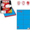 MarkIn Etichetta adesiva C/512 blu 100fg A4 105x74mm (8et/fg) Markin