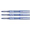 PILOT Set di 3 rulli ricaricabili V5 inchiostro liquido blu Begreen punta fine
