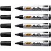 BIC Marking 2000 - Set di 5 pennarelli a punta larga, colore: nero