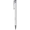 GFD GIOTTO 50 Penne Personalizzate con Scritta e Logo - Penna in Metallo con Incisione Laser, Idea Personalizzabile Ufficio, Inaugurazioni, Fiere, Gadget Promozionali (50 Penne Bianco)