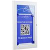 Danieli - Bacheca Magnetica con Anta Chiusura a Libro con Chiave da Muro - Bacheca per esterno con Pannellino Personalizzabile (A4)